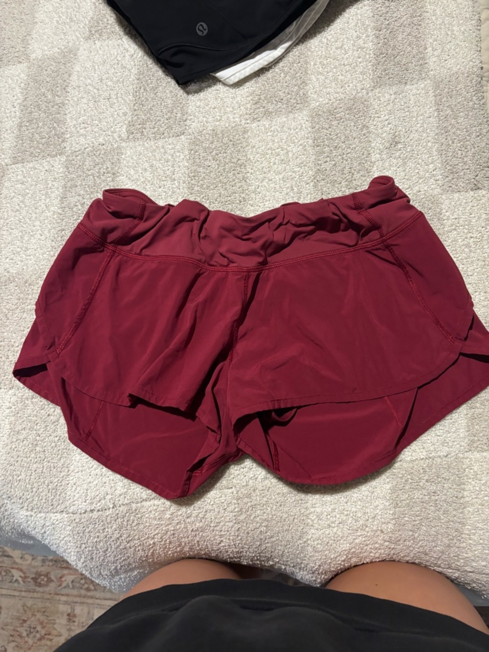 lululemon athletica Wine Red Athletic Shorts